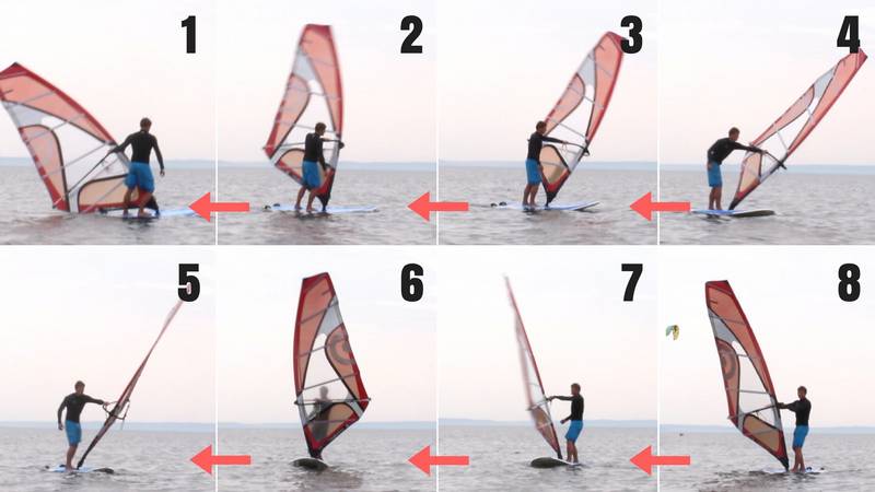 helitack one hand windsurfing